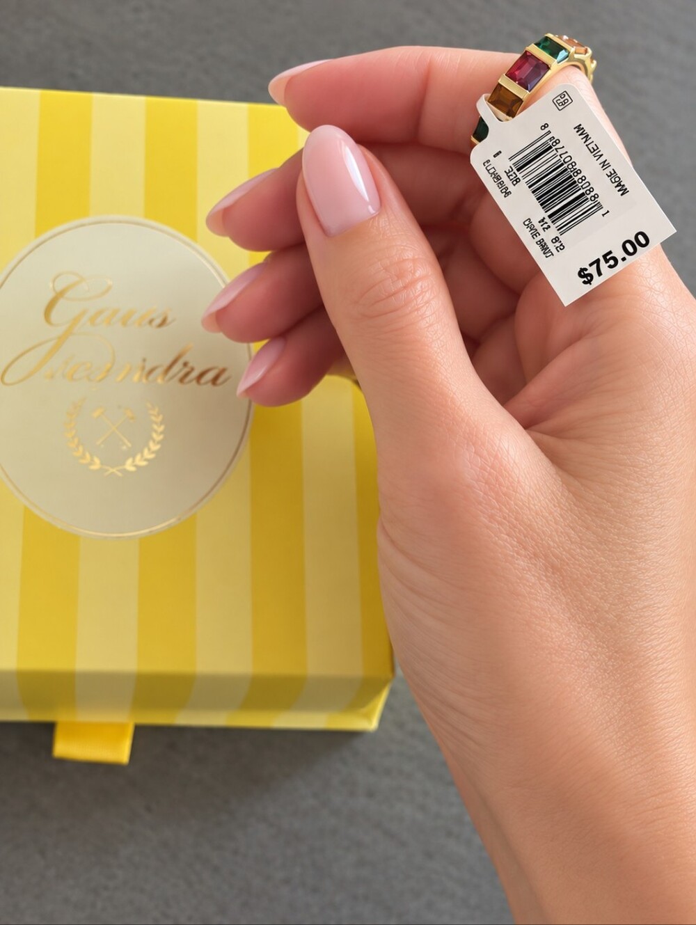 Jamie Gold Band Ring Multi Mix